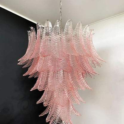 Rosalind Modern Glass Chandelier - Elegant Design with Adjustable Heig