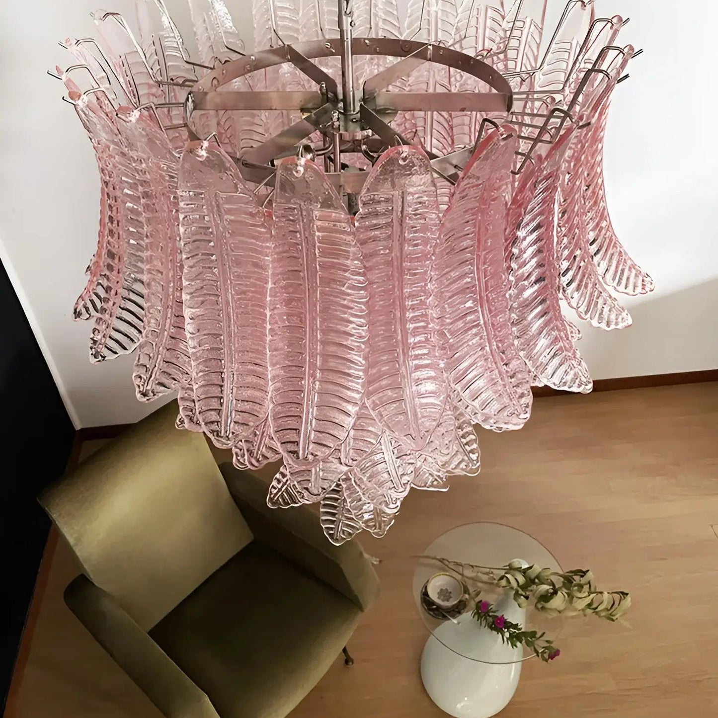Rosalind Modern Glass Chandelier - Elegant Design with Adjustable Heig