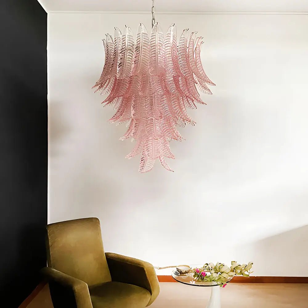Rosalind Modern Glass Chandelier - Elegant Design with Adjustable Heig