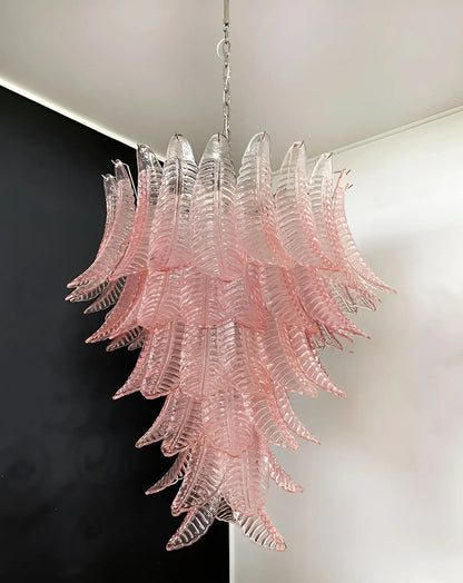 Rosalind Modern Glass Chandelier - Elegant Design with Adjustable Heig