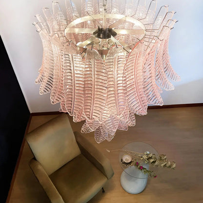 Rosalind Modern Glass Chandelier - Elegant Design with Adjustable Heig