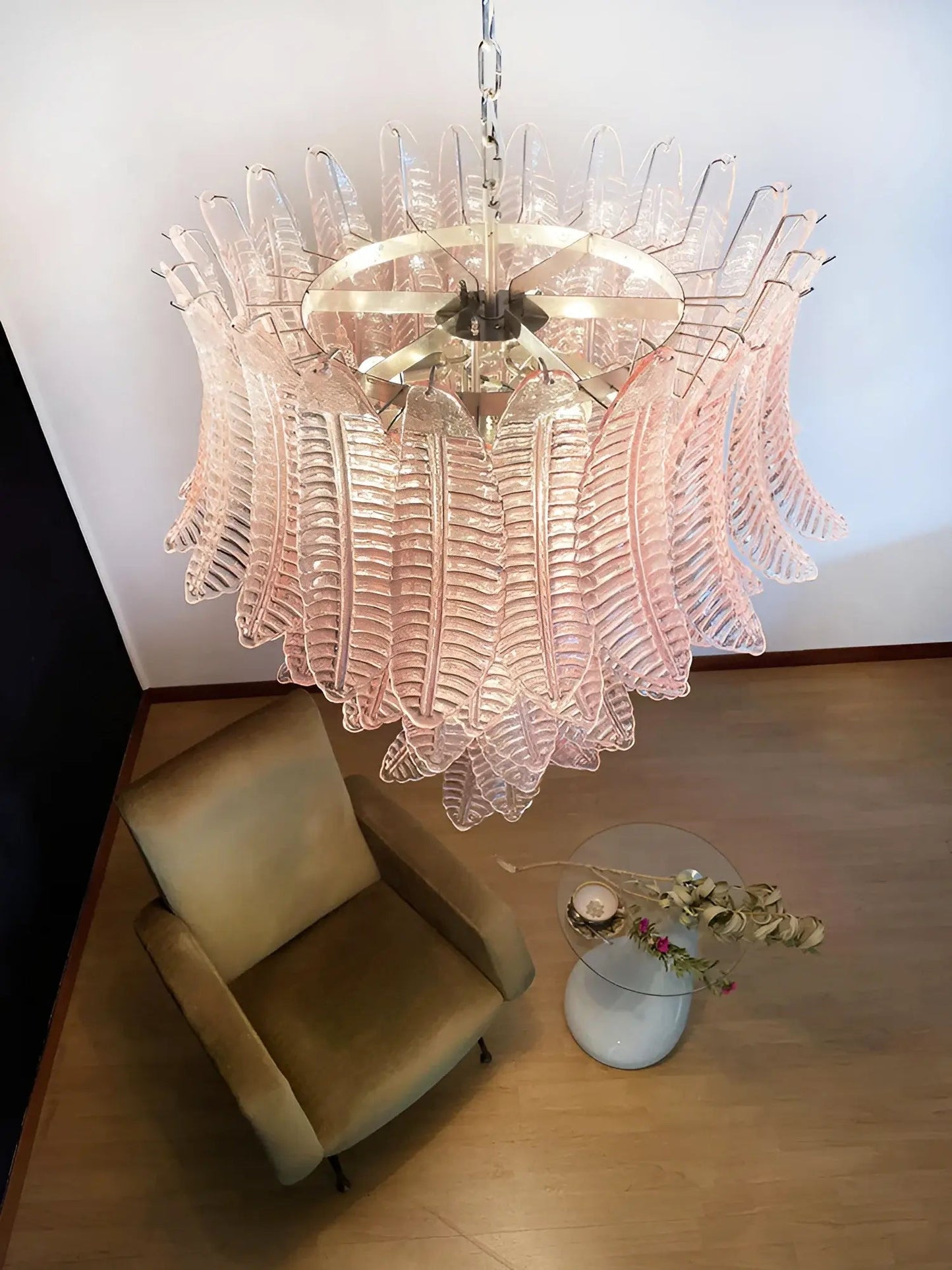Rosalind Modern Glass Chandelier - Elegant Design with Adjustable Heig