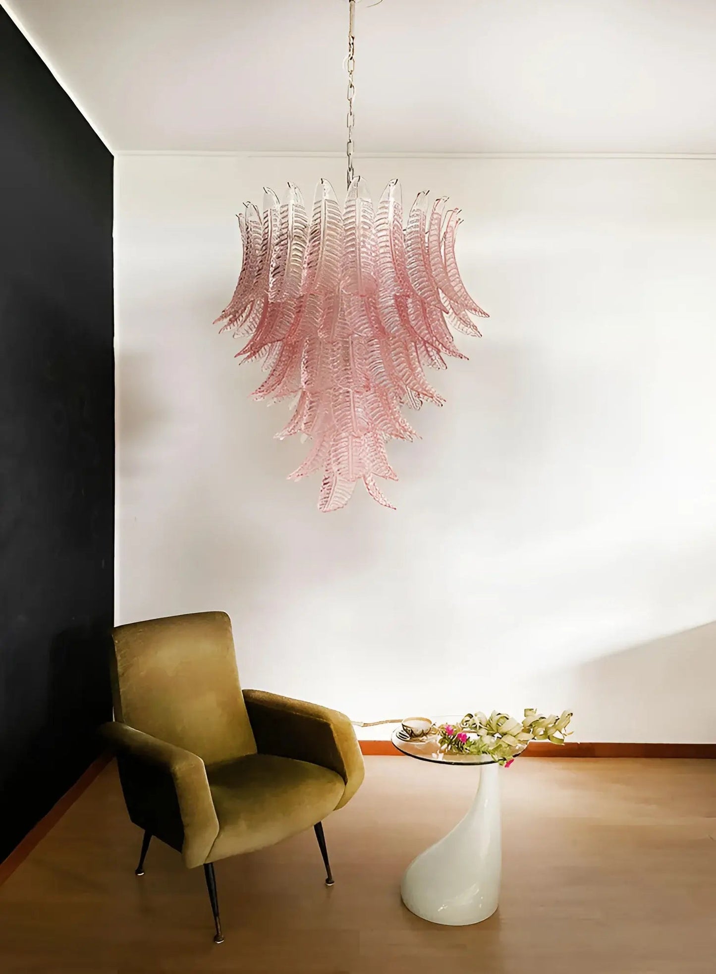 Rosalind Modern Glass Chandelier - Elegant Design with Adjustable Heig