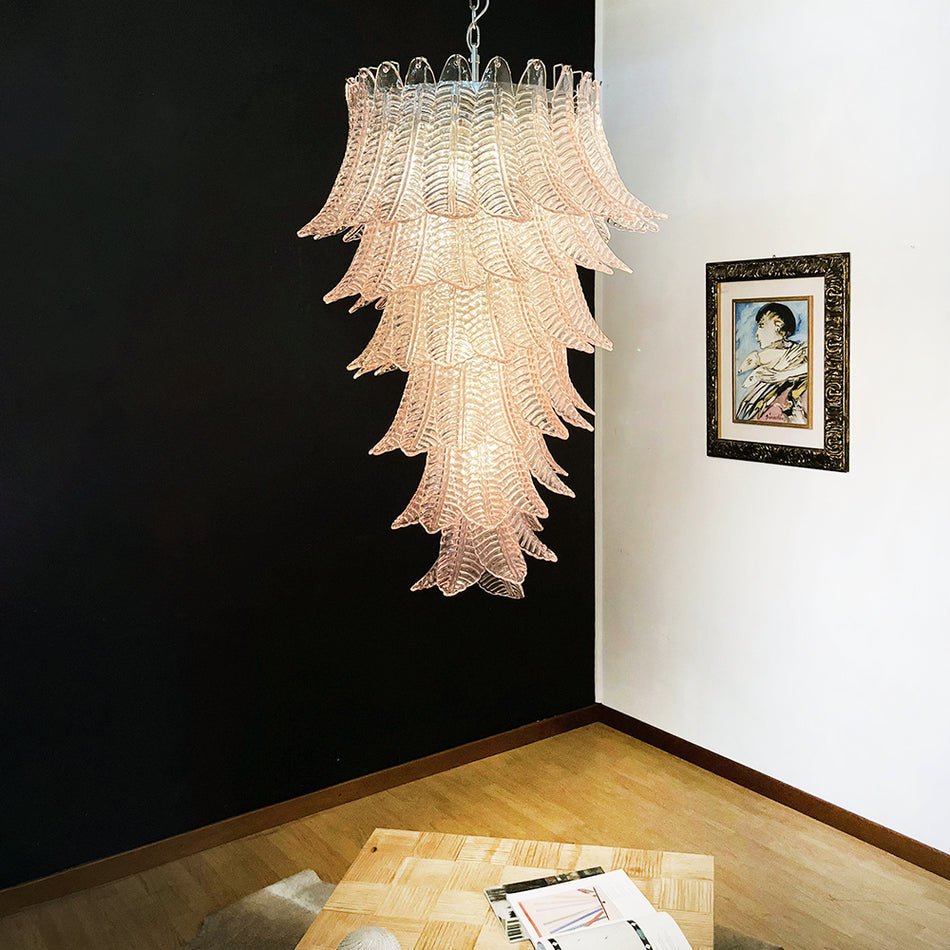 Rosalind Modern Glass Chandelier - Elegant Design with Adjustable Heig
