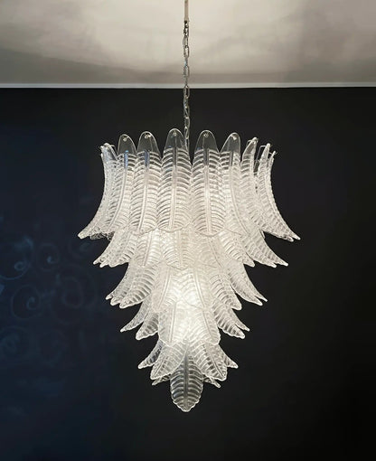 Rosalind Clear Glass Chandelier - Elegant Design with Adjustable Heigh