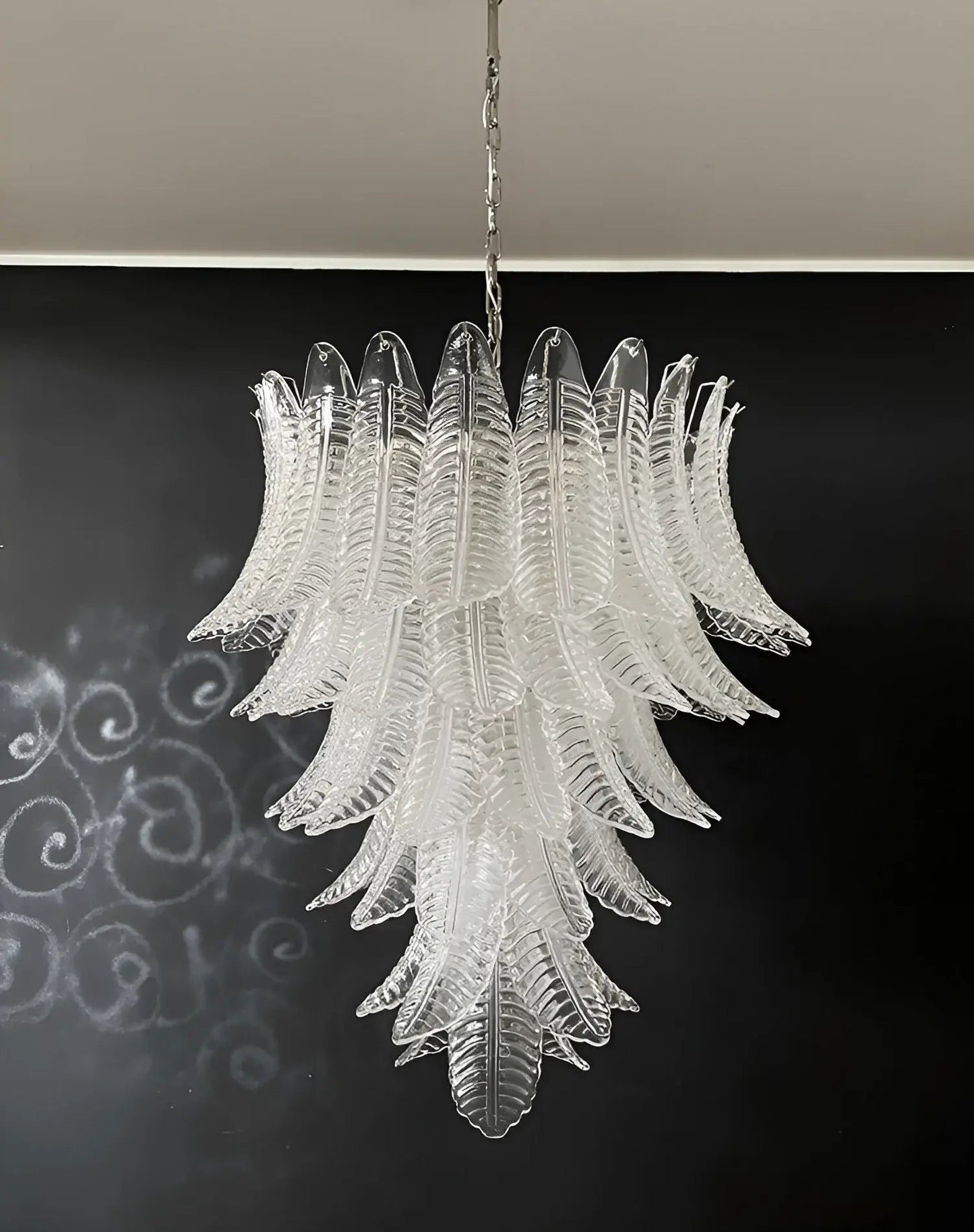Rosalind Clear Glass Chandelier - Elegant Design with Adjustable Heigh