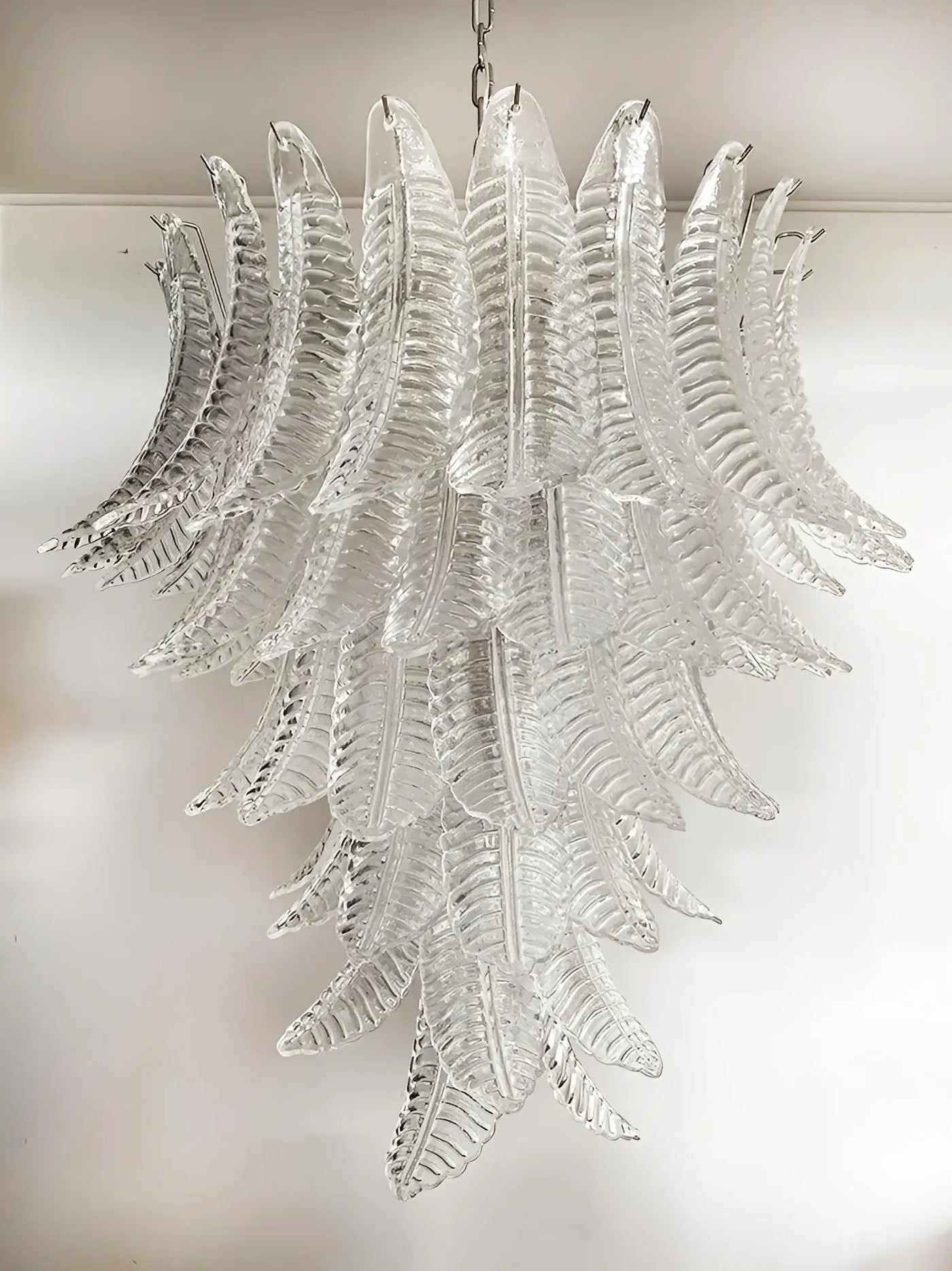 Rosalind Clear Glass Chandelier - Elegant Design with Adjustable Heigh