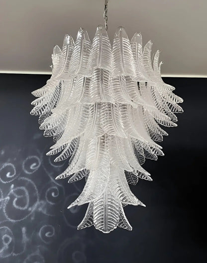 Rosalind Clear Glass Chandelier - Elegant Design with Adjustable Heigh
