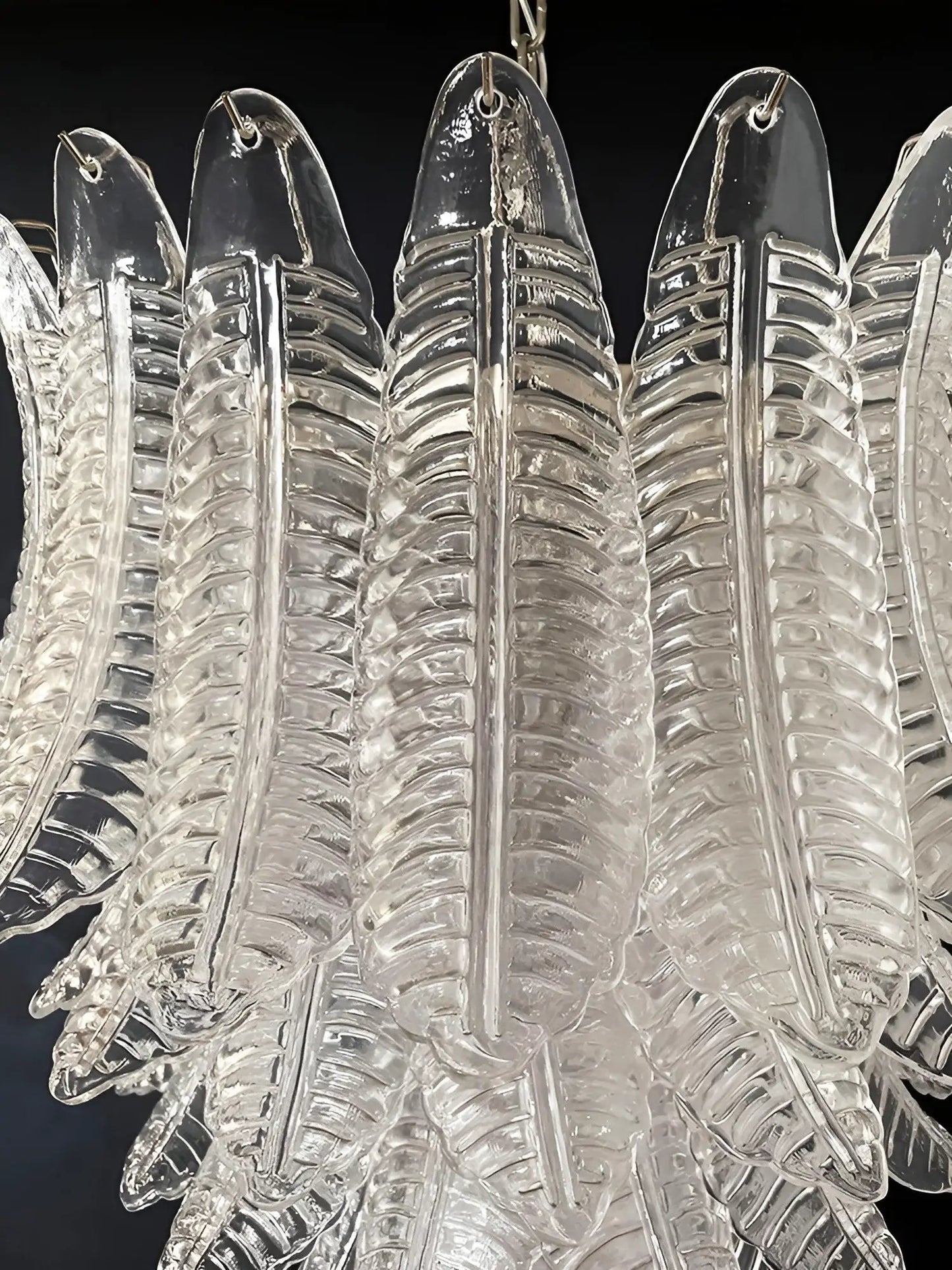 Rosalind Clear Glass Chandelier - Elegant Design with Adjustable Heigh