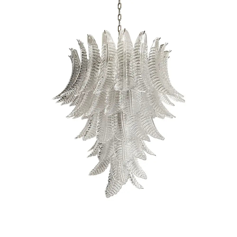 Rosalind Clear Glass Chandelier - Elegant Design with Adjustable Heigh