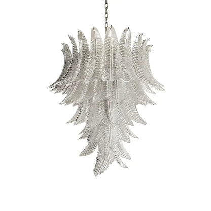 Rosalind Clear Glass Chandelier - Elegant Design with Adjustable Heigh
