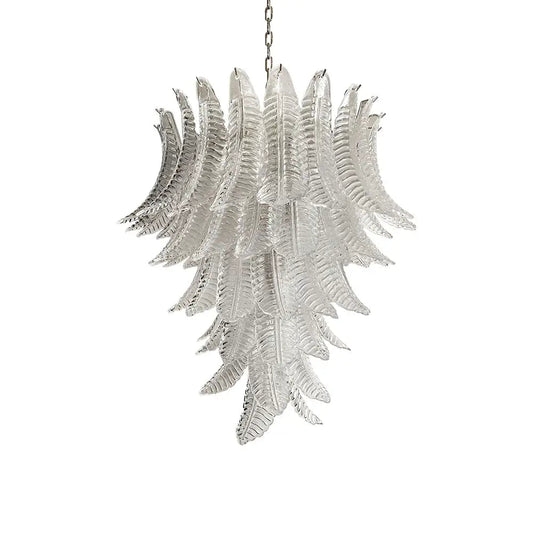 Rosalind Clear Glass Chandelier - Elegant Design with Adjustable Heigh