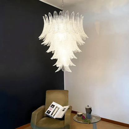 Rosalind Clear Glass Chandelier - Elegant Design with Adjustable Heigh