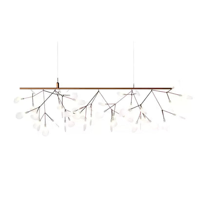 Rose Gold Firefly LED Chandelier - Dimmable, Energy-Efficient Lighting