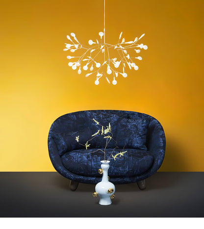 Rose Gold Firefly LED Chandelier - Dimmable, Energy-Efficient Lighting