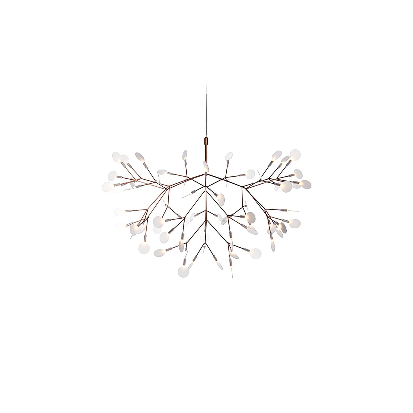 Rose Gold Firefly LED Chandelier - Dimmable, Energy-Efficient Lighting