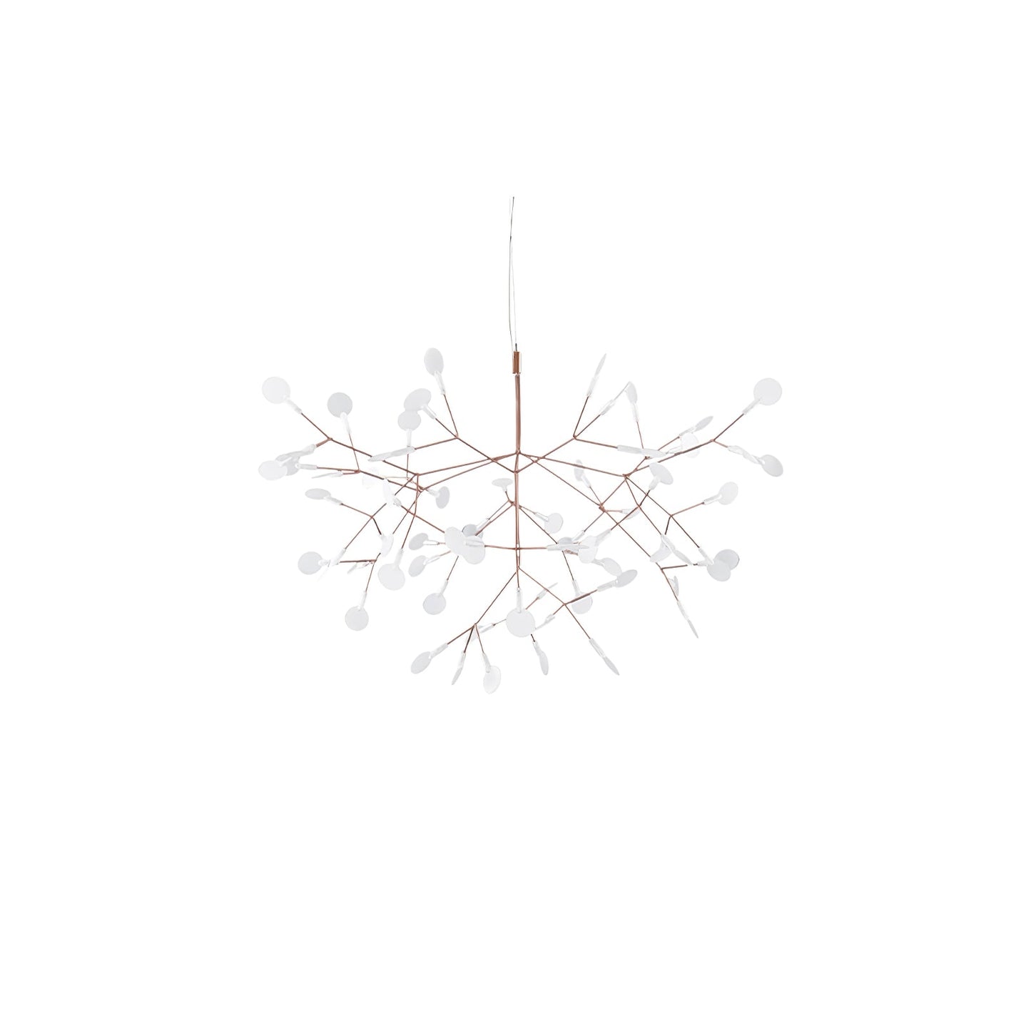 Rose Gold Firefly LED Chandelier - Dimmable, Energy-Efficient Lighting