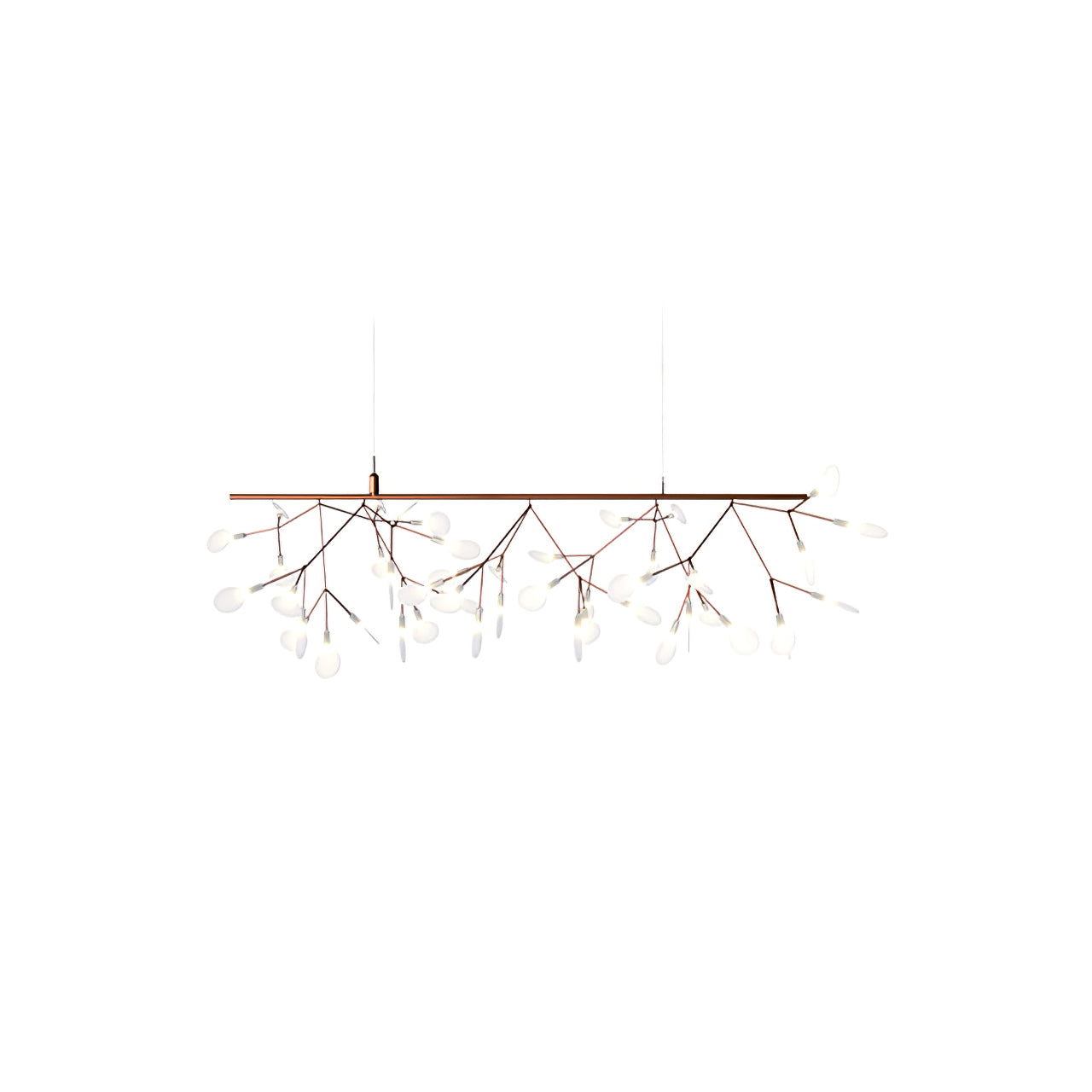 Rose Gold Firefly LED Chandelier - Dimmable, Energy-Efficient Lighting