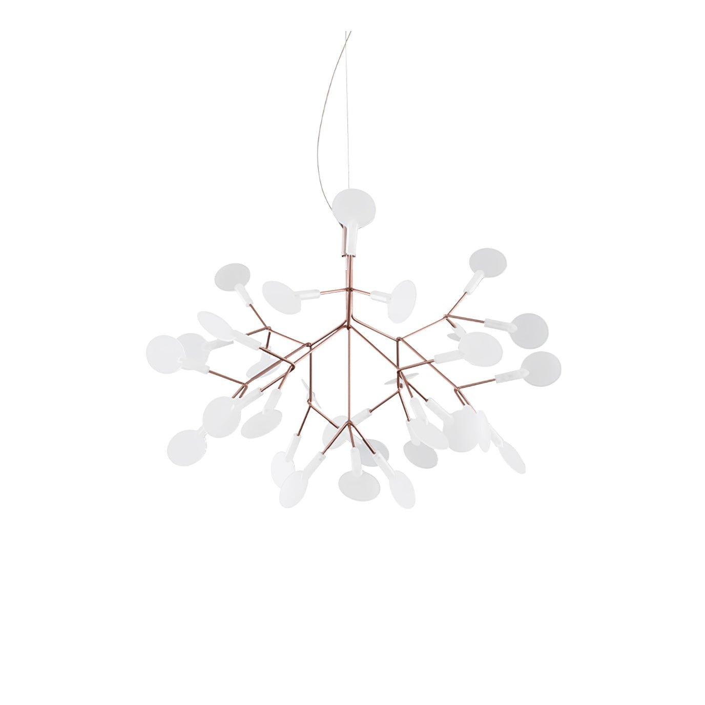 Rose Gold Firefly LED Chandelier - Dimmable, Energy-Efficient Lighting