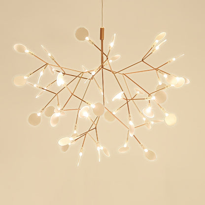 Rose Gold Firefly LED Chandelier - Dimmable, Energy-Efficient Lighting