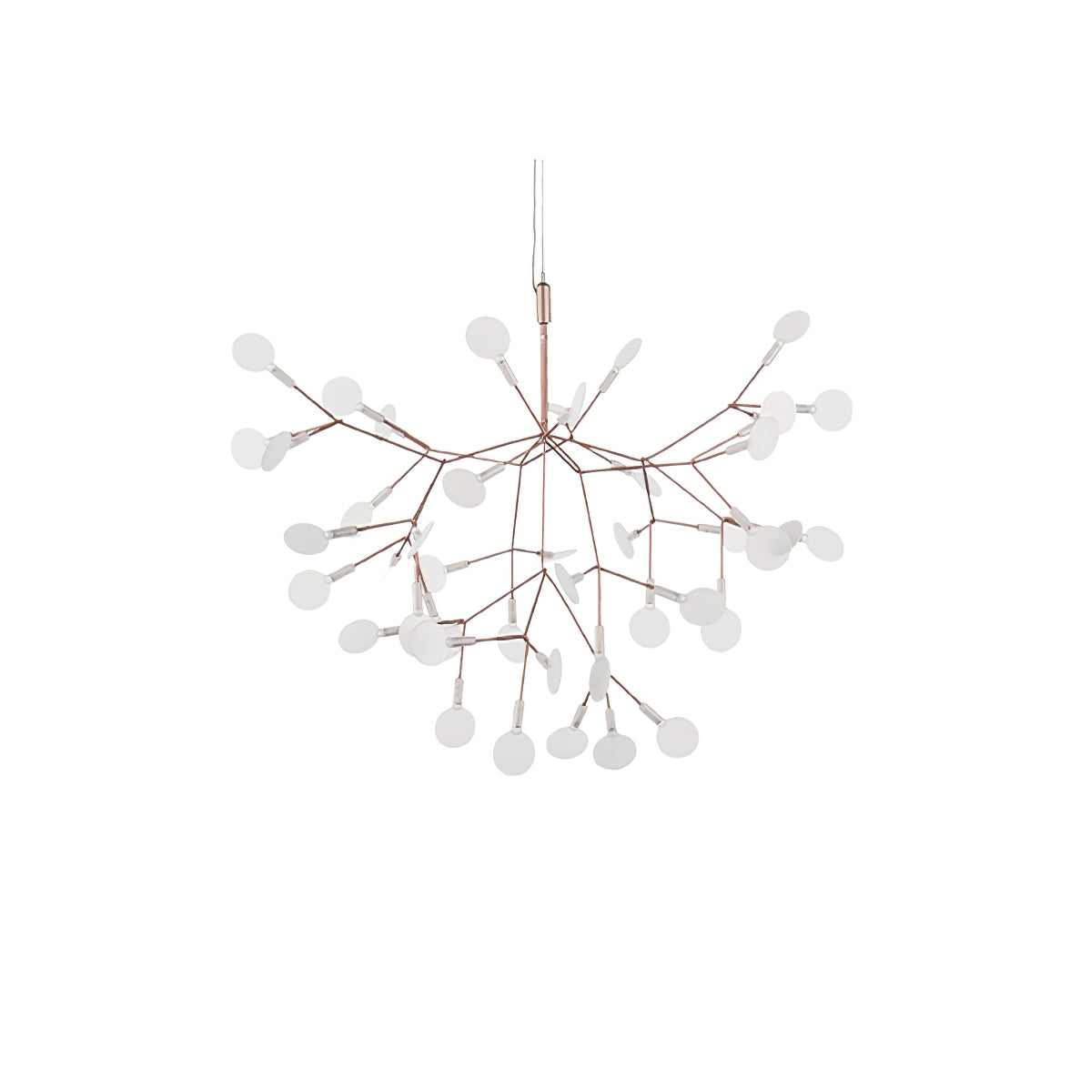 Rose Gold Firefly LED Chandelier - Dimmable, Energy-Efficient Lighting