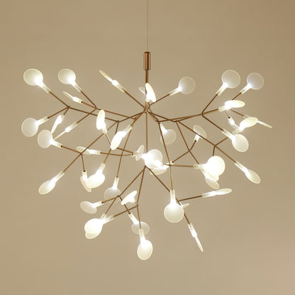 Rose Gold Firefly LED Chandelier - Dimmable, Energy-Efficient Lighting