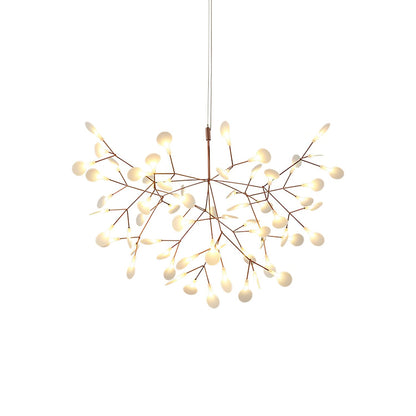 Rose Gold Firefly LED Chandelier - Dimmable, Energy-Efficient Lighting