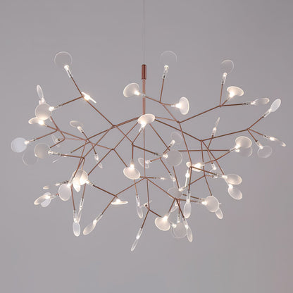 Rose Gold Firefly LED Chandelier - Dimmable, Energy-Efficient Lighting