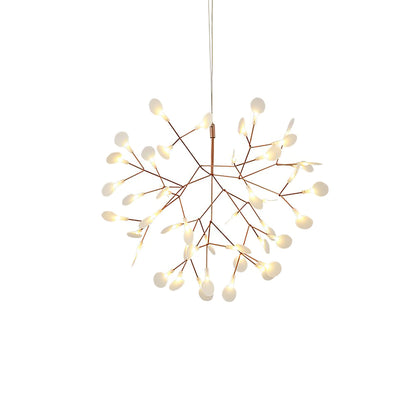 Rose Gold Firefly LED Chandelier - Dimmable, Energy-Efficient Lighting