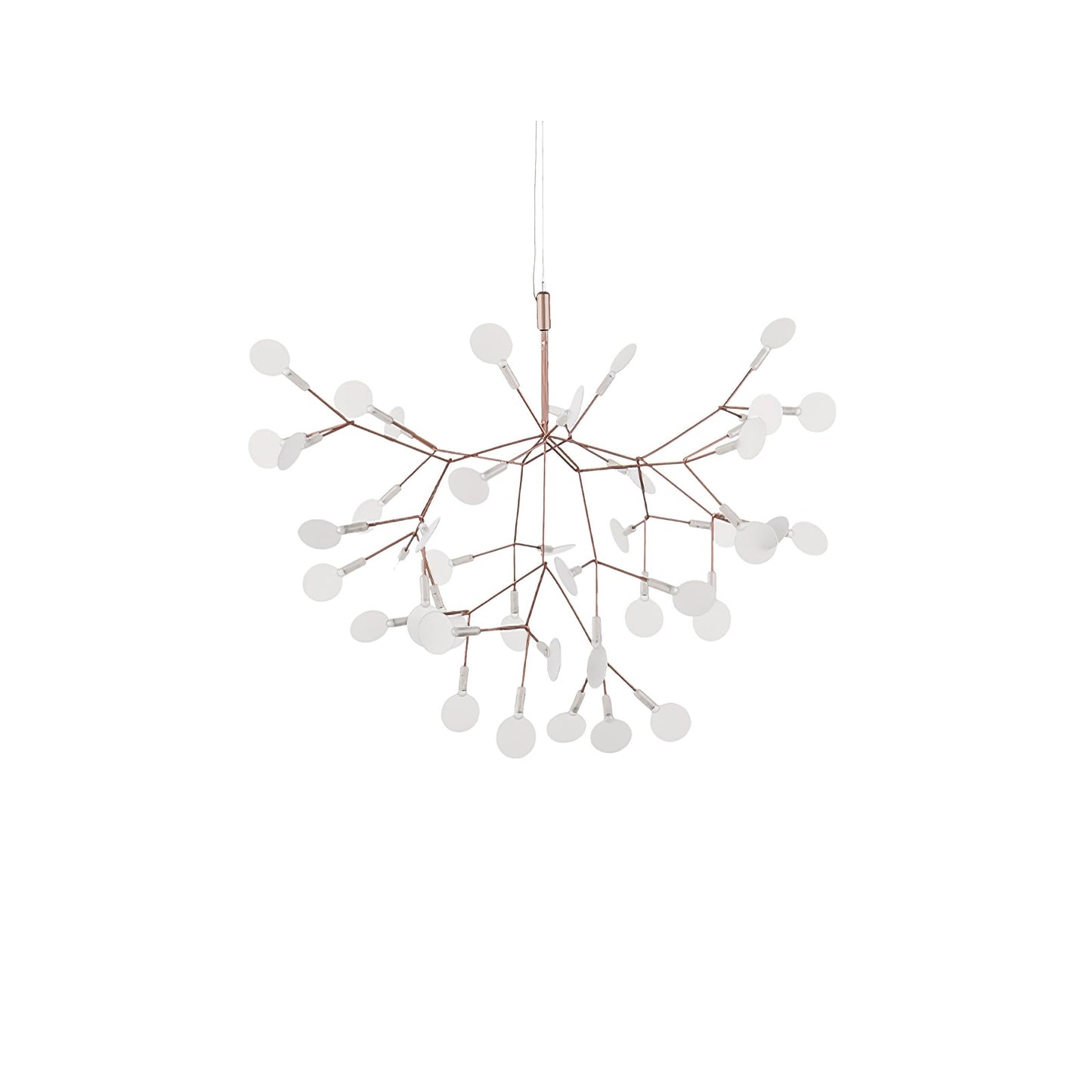 Rose Gold Firefly LED Chandelier - Dimmable, Energy-Efficient Lighting