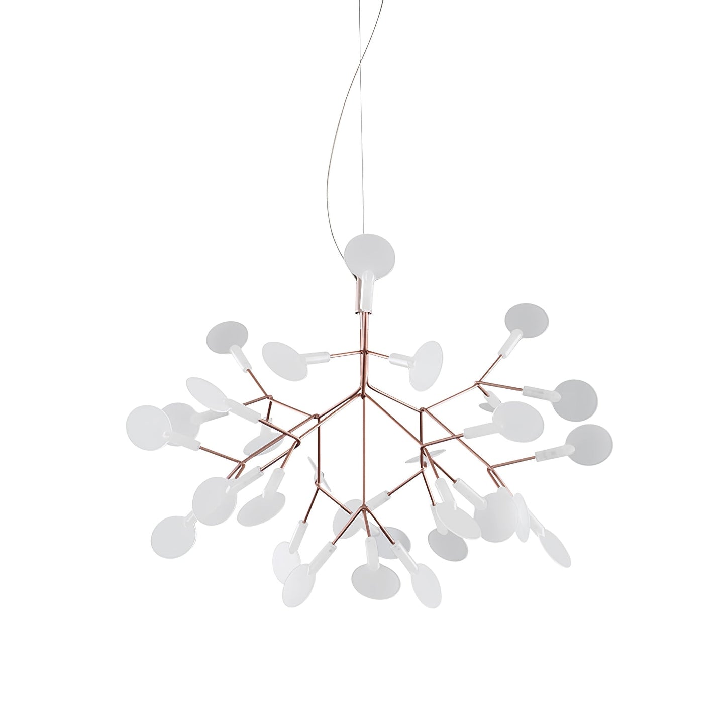 Rose Gold Firefly LED Chandelier - Dimmable, Energy-Efficient Lighting