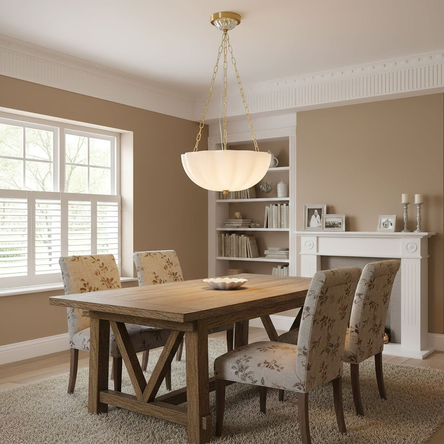 Elegant Rosehill Chandelier - Adjustable Brightness, Crystal Accents