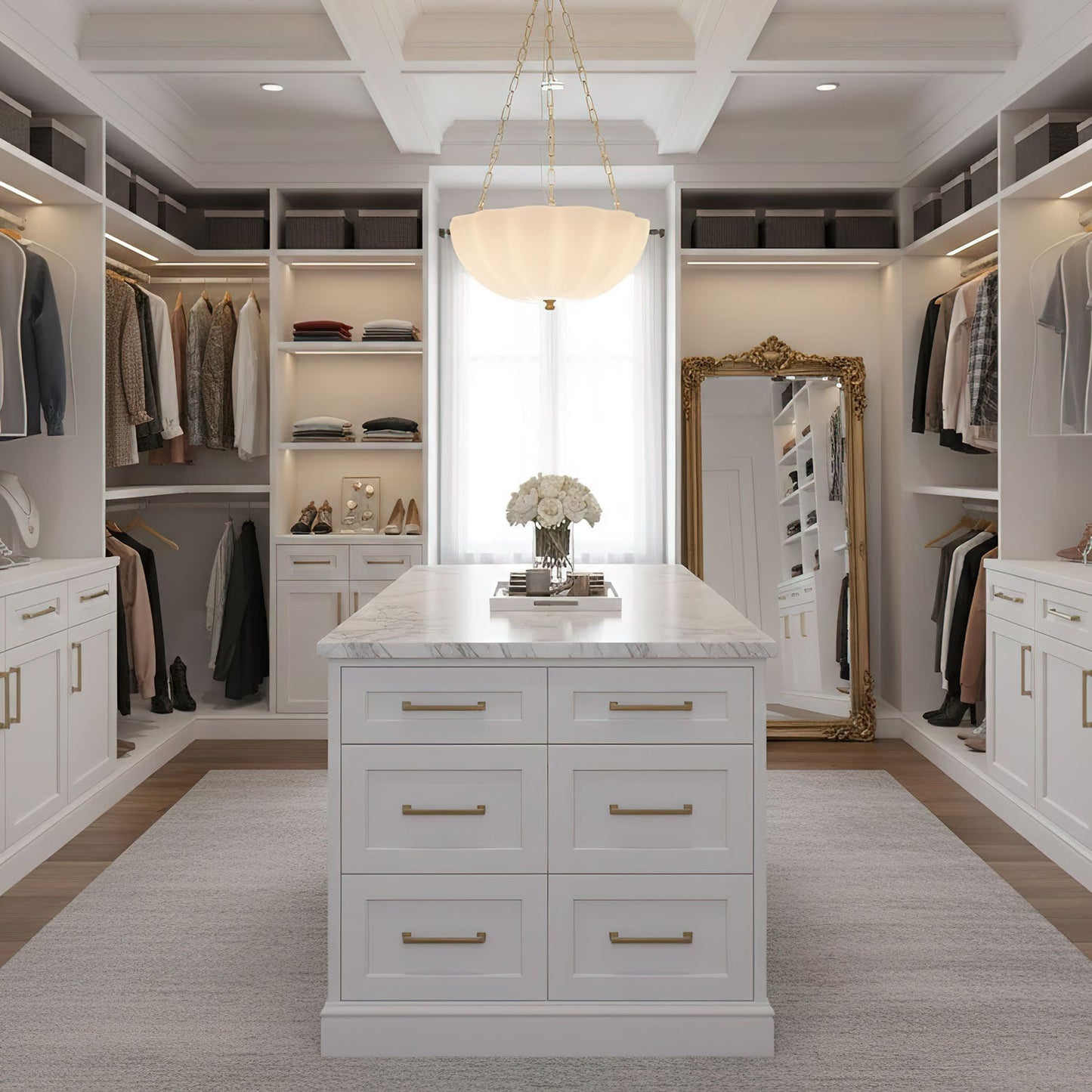 Elegant Rosehill Chandelier - Adjustable Brightness, Crystal Accents