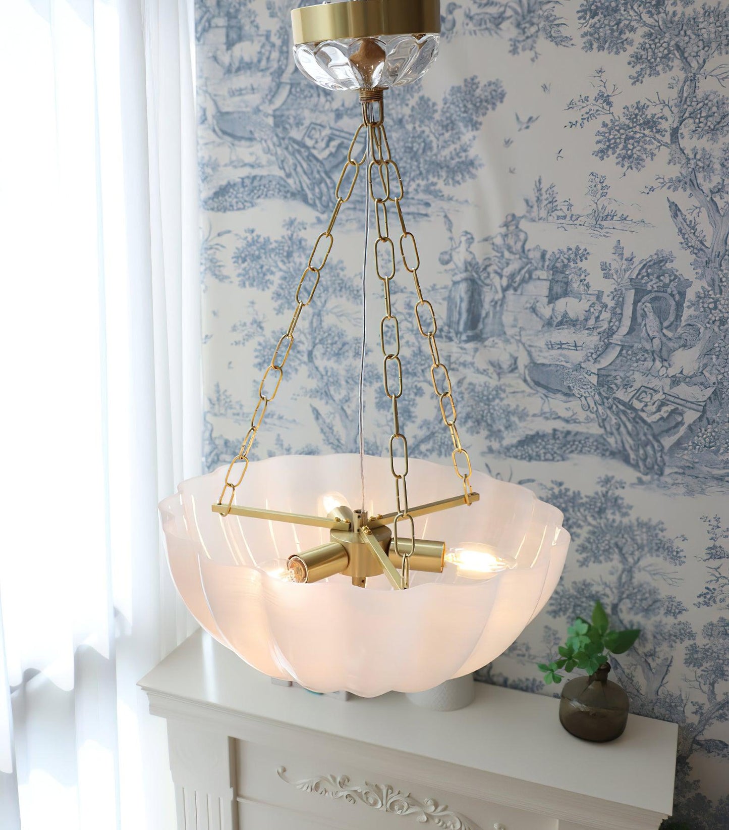 Elegant Rosehill Chandelier - Adjustable Brightness, Crystal Accents
