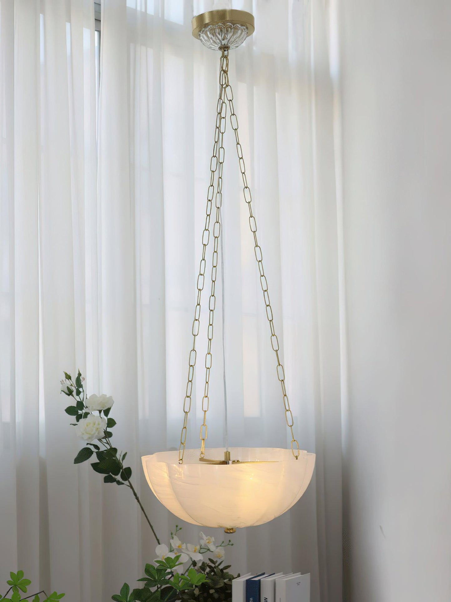 Elegant Rosehill Chandelier - Adjustable Brightness, Crystal Accents
