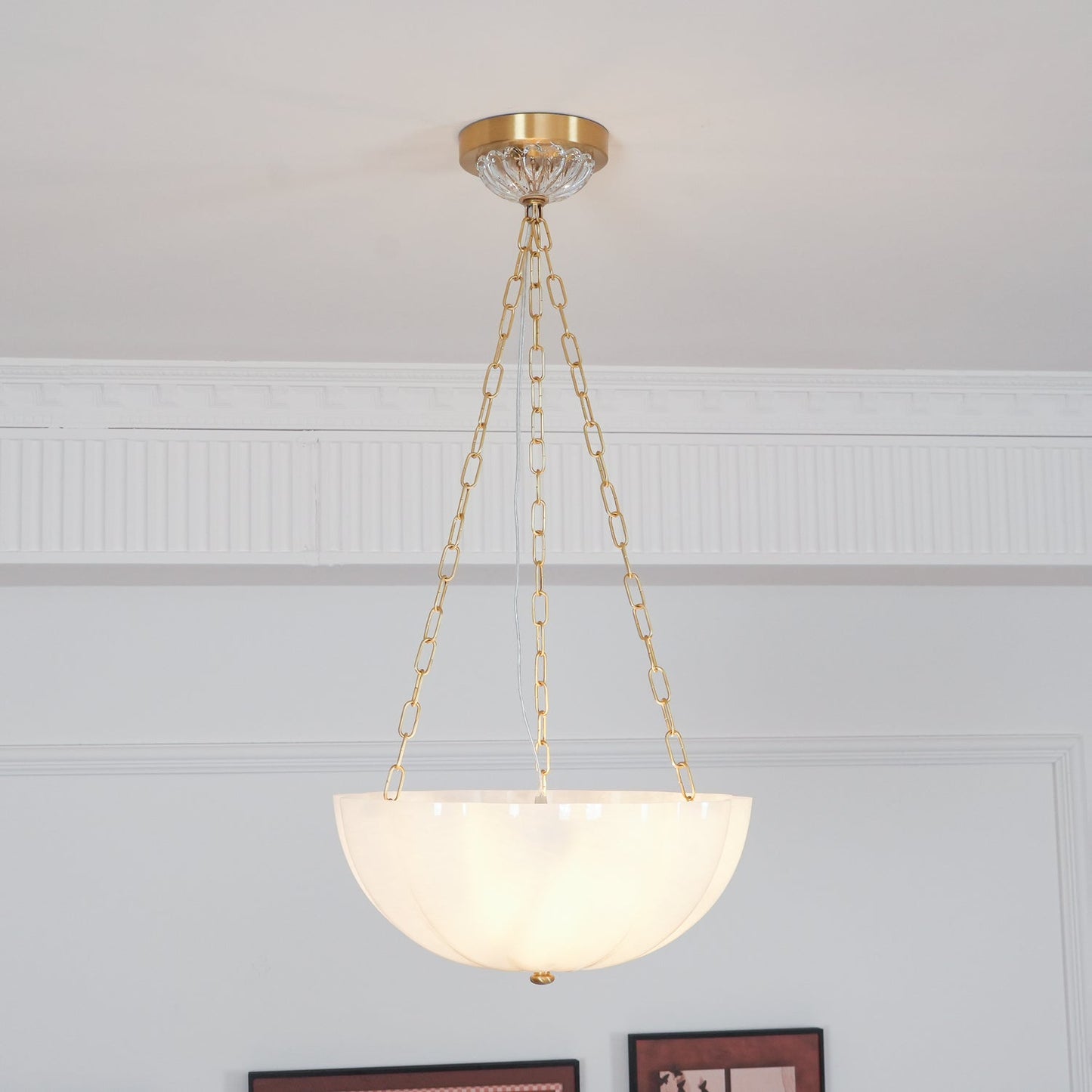 Elegant Rosehill Chandelier - Adjustable Brightness, Crystal Accents