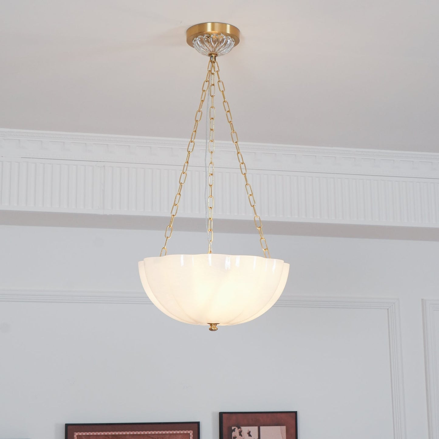 Elegant Rosehill Chandelier - Adjustable Brightness, Crystal Accents
