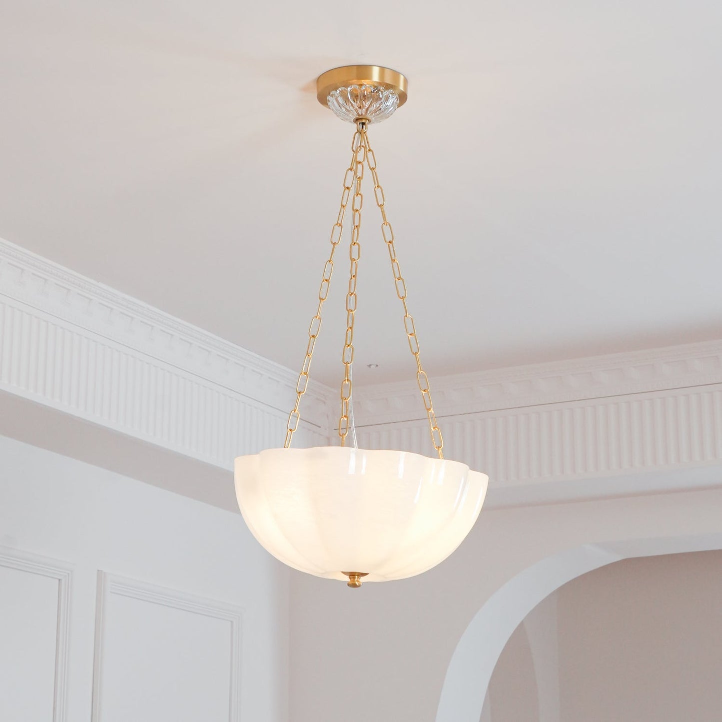 Elegant Rosehill Chandelier - Adjustable Brightness, Crystal Accents