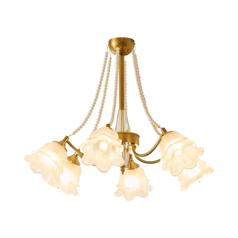 Rosemarie Bloom Crystal Chandelier - Elegant Design, Adjustable Height
