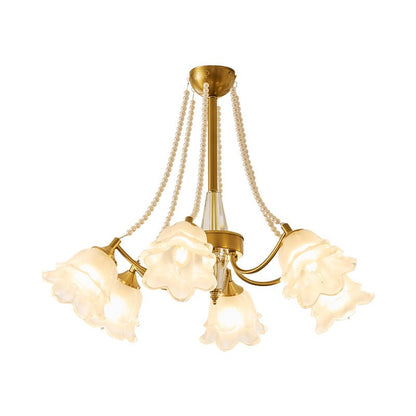 Rosemarie Bloom Crystal Chandelier - Elegant Design, Adjustable Height