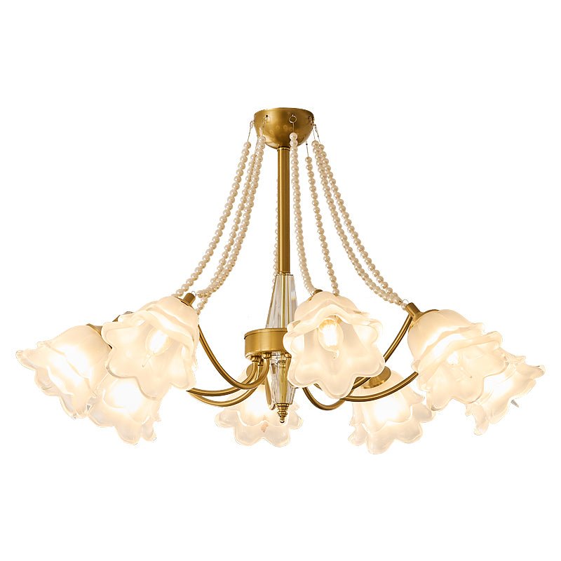 Rosemarie Bloom Crystal Chandelier - Elegant Design, Adjustable Height
