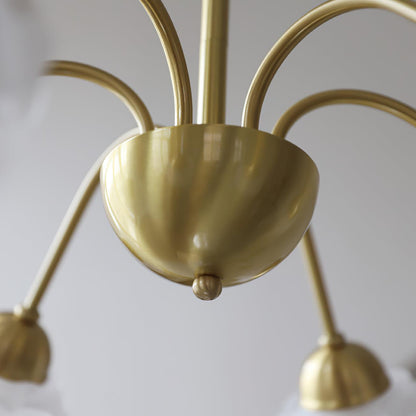 Elegant Roses Chandelier - Adjustable Height & Dimmable Lighting