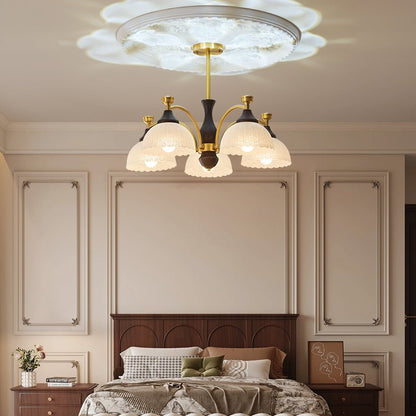 Rosetta Chandelier - Elegant Crystal Lighting with Adjustable Brightne