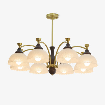 Rosetta Chandelier - Elegant Crystal Lighting with Adjustable Brightne