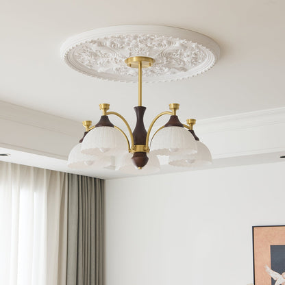 Rosetta Chandelier - Elegant Crystal Lighting with Adjustable Brightne