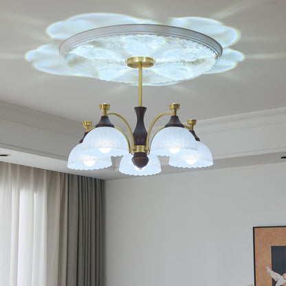 Rosetta Chandelier - Elegant Crystal Lighting with Adjustable Brightne