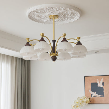 Rosetta Chandelier - Elegant Crystal Lighting with Adjustable Brightne