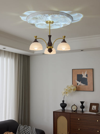 Rosetta Chandelier - Elegant Crystal Lighting with Adjustable Brightne