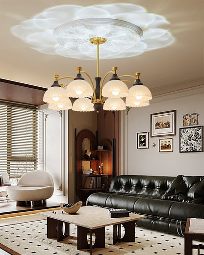 Rosetta Chandelier - Elegant Crystal Lighting with Adjustable Brightne