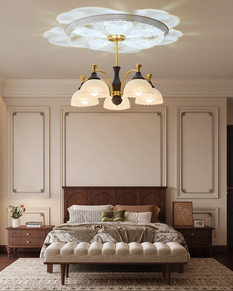Rosetta Chandelier - Elegant Crystal Lighting with Adjustable Brightne